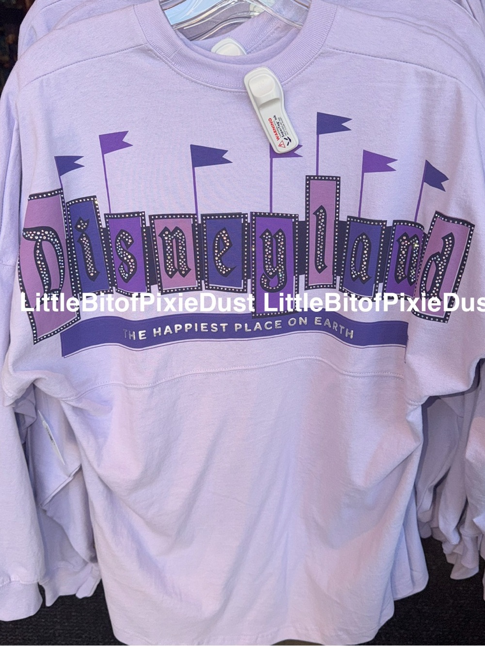 Disneyland 70th Anniversary Finale Marquee Rhinestone Spirit Jersey purple